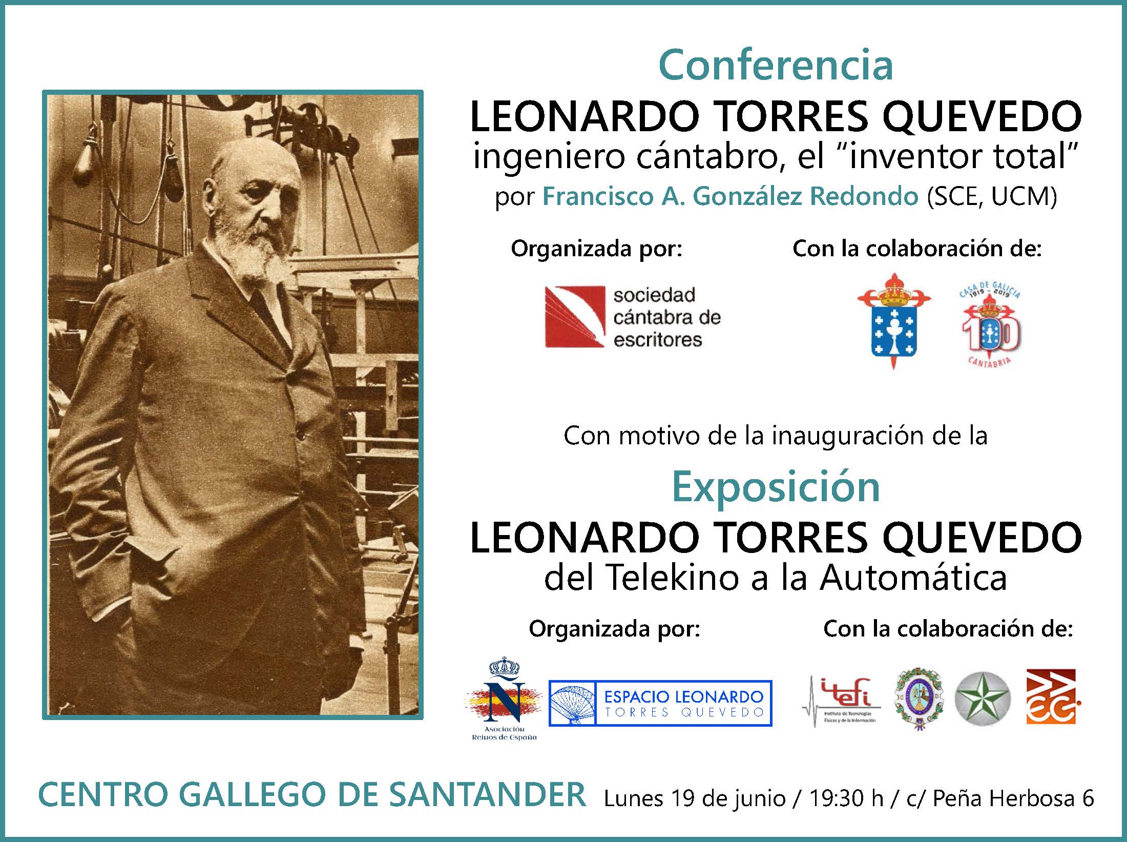 Conferencia inaugural de la exposición 'Leonardo Torres Quevedo, del Telekino a la Automática’