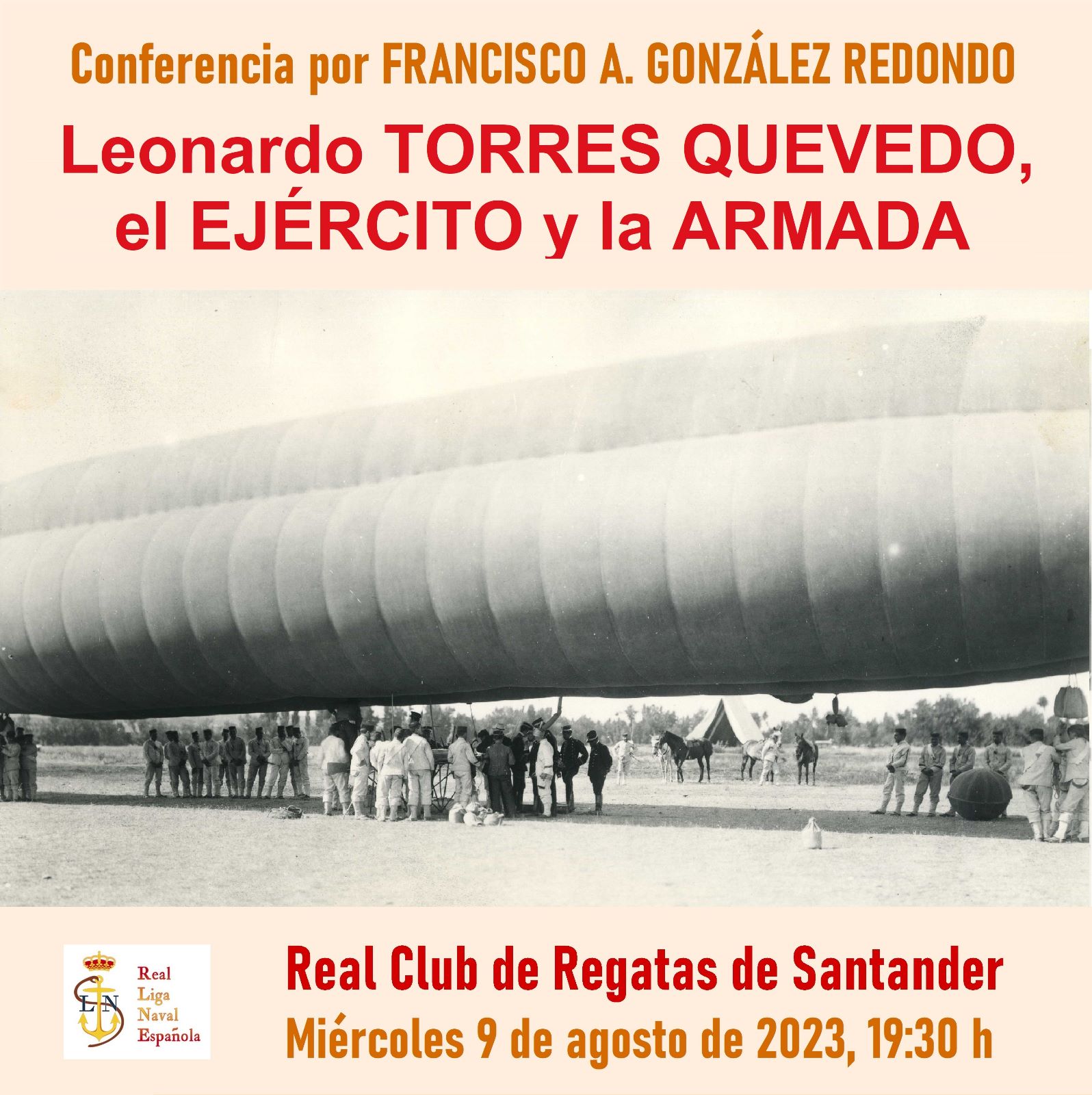 Conferencia 'Leonardo Torres Quevedo, el ejército y la armada'