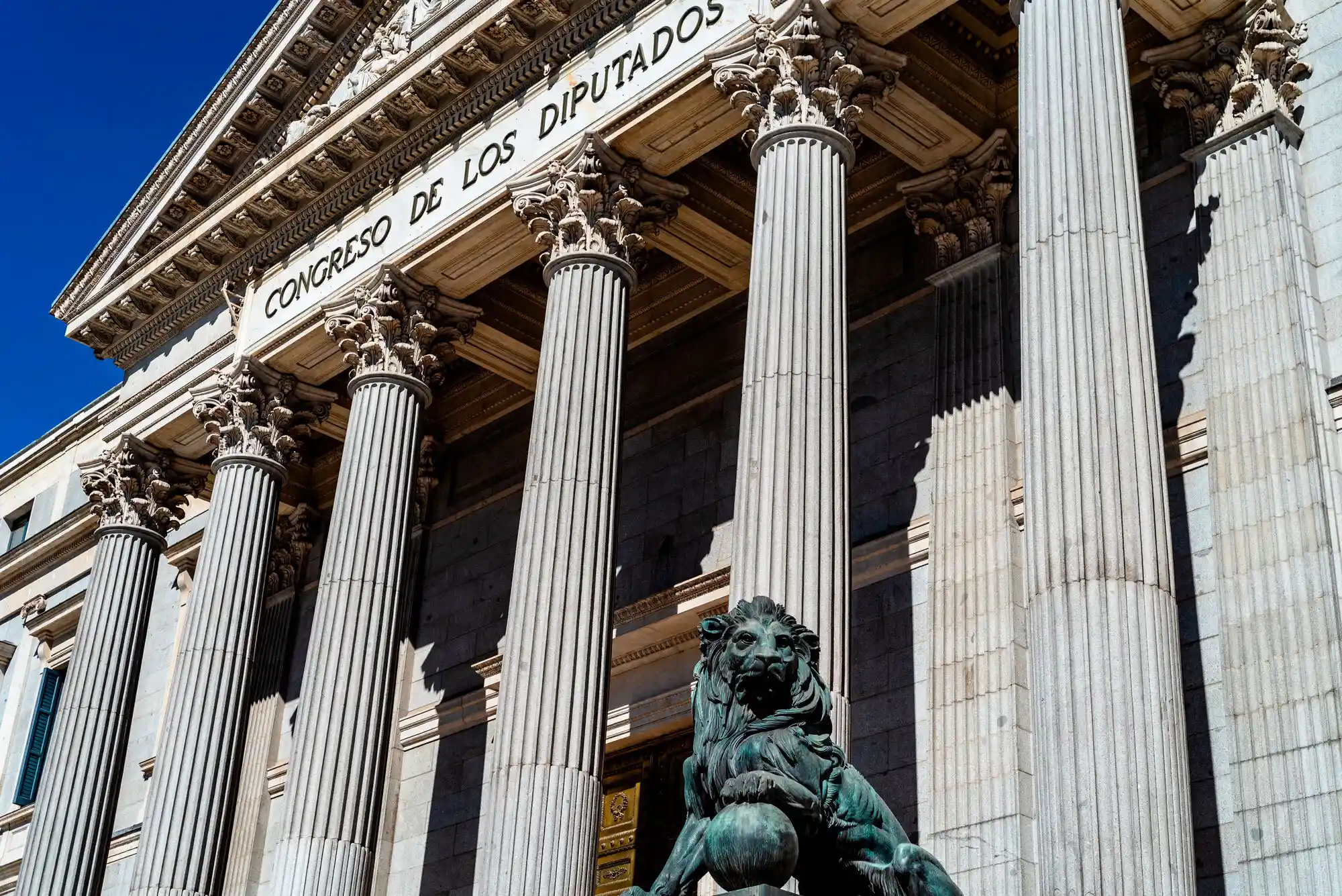 Fachada del Congreso de los Diputados